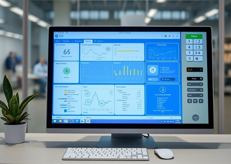 Equipo de desarrollo trabajando en el software del terminal